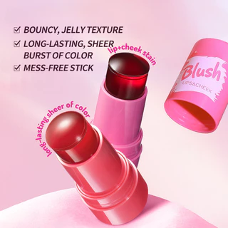 Blush Lip & Cheek Tint Stick Hidratante Claro Iluminar Lipgloss Batom Duradouro Colorido Creme Matte Contour Maquiagem em Oferta na Shopee