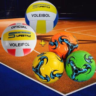 Bola de Vôlei Oficial + Bola de Futebol Oficial - Kit com 2 bolas