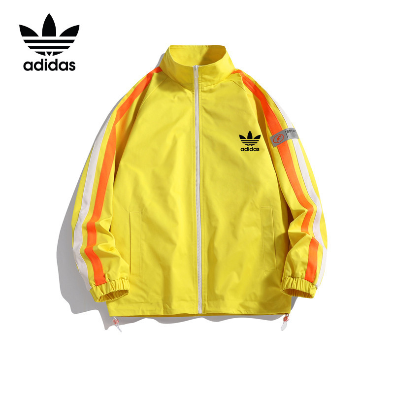 【 3 Colors 】 Clover Clássico Masculino De Três Listras Windbreakers Casacos De Corrida Esportiva De Secagem Rápida
