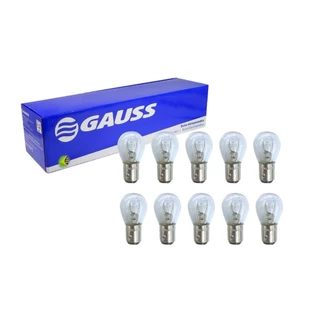 Kit 10 Lampadas 21/5w 2 Polos 12V Gauss 1034 GL1034
