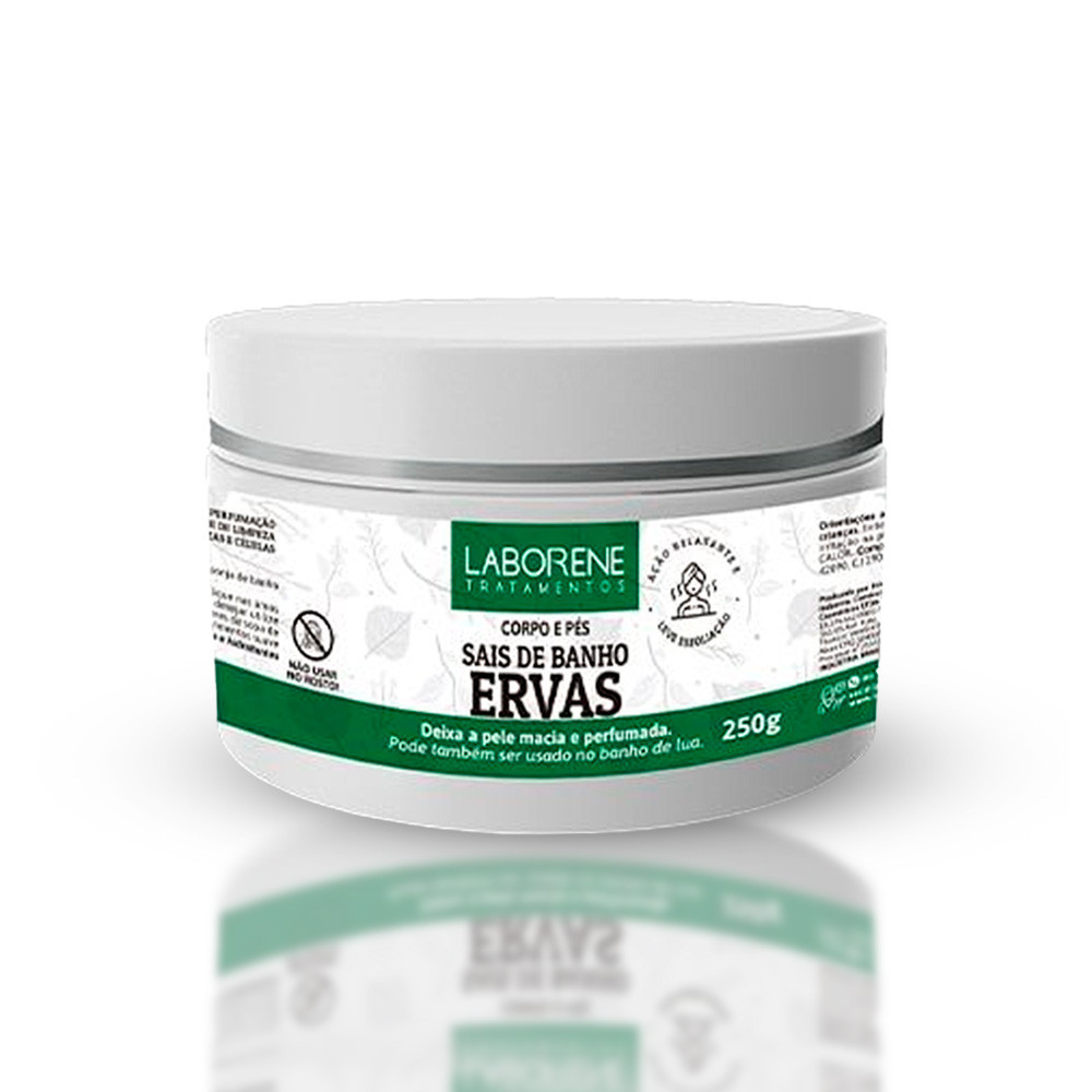 Kit 03 Sais de Banho Corpo e Pés Ervas Laborene 250g | Shopee Brasil