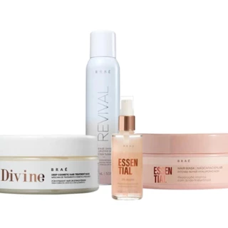 Braé Kit Mascara Divine Essential Oil Blend Intense Completo (4 Produtos)