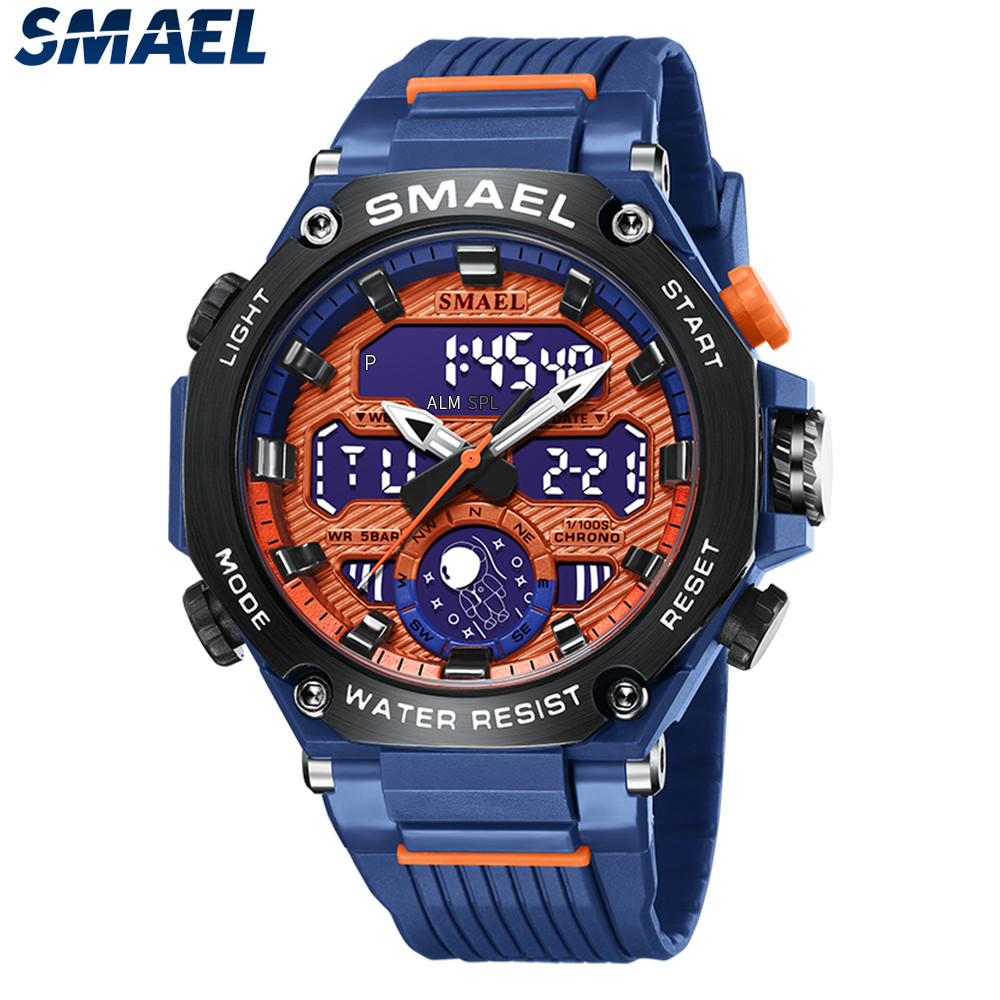 SMAEL 8069 Astro Alloy Relógio Estudantil Multifuncional Para