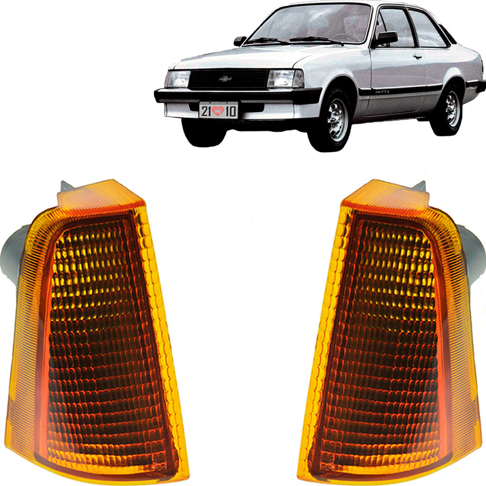 Par Pisca Chevette 83 a 93 Modelo Cibié Âmbar Le Ld