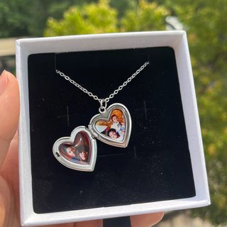 Colar Personalizado De Gargantilha Coração Com Imagem De Aço Inoxidável Ouro Para Homens Jóias Mulher Presente Foto Dentro De Namorado/Namorada