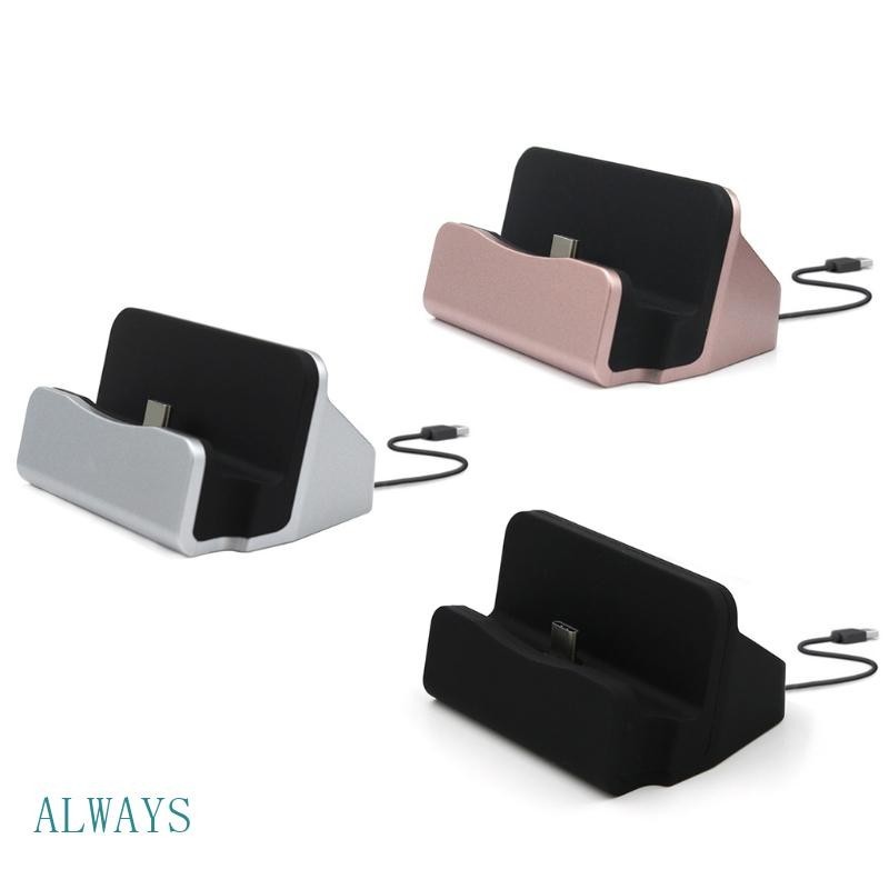 ALW Tipo Estação Carregamento Rápido Dock Station Desktop USB 3 1 Carregador Atracação Com Para P9 Plus Smart Phone