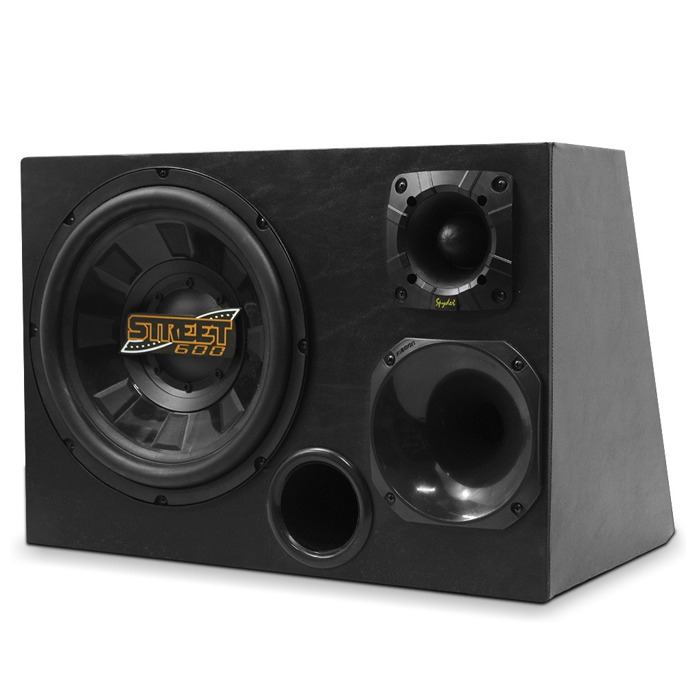 Caixa Trio 350W RMS Subwoofer Spyder 600 12