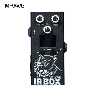M-VAVE IR Box Guitar Pedal Com 25 Gabinetes De Guitarra , 7 Baixo , Importação Do Usuário , EQ De 9 Bandas , Bypass Verdadeiro , Controle De Sincronização De Aplicação , Saída XLR , Tomada Para Fone De Ouvido