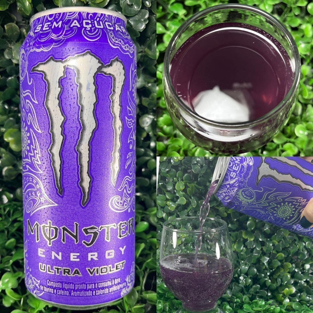 Kit c/12un Energético Monster Energy Ultra Violet Sem Açúcar