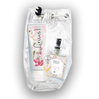 Perfume 7ml + Perfume Capilar + Meu Creminho Lirius + Necessaire - Lirius By Thipos