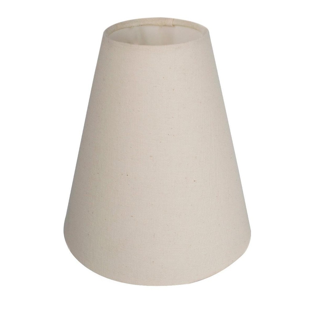 Cúpula clássica de Abajur luminária Cone 18x17x8cm de Tecido Algodão ...