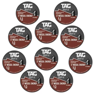 10un - CHUMBINHO MISSIL ENERGY 5,5MM - C/ 125PC - TAG