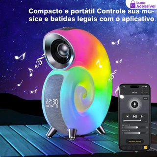 O Espetacular Conch Bluetooth Speaker , Semelhante a Um Assistente De Luz , Domina Paleta RGB .