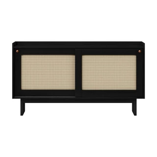 Aparador Buffet 2 Portas de Correr Átria 1295 Carraro Preto