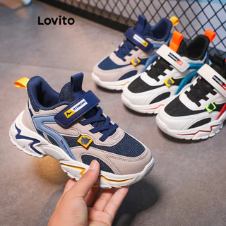 Lovito Tênis de Bloco de Cores com Remendo para Meninos LCC04109