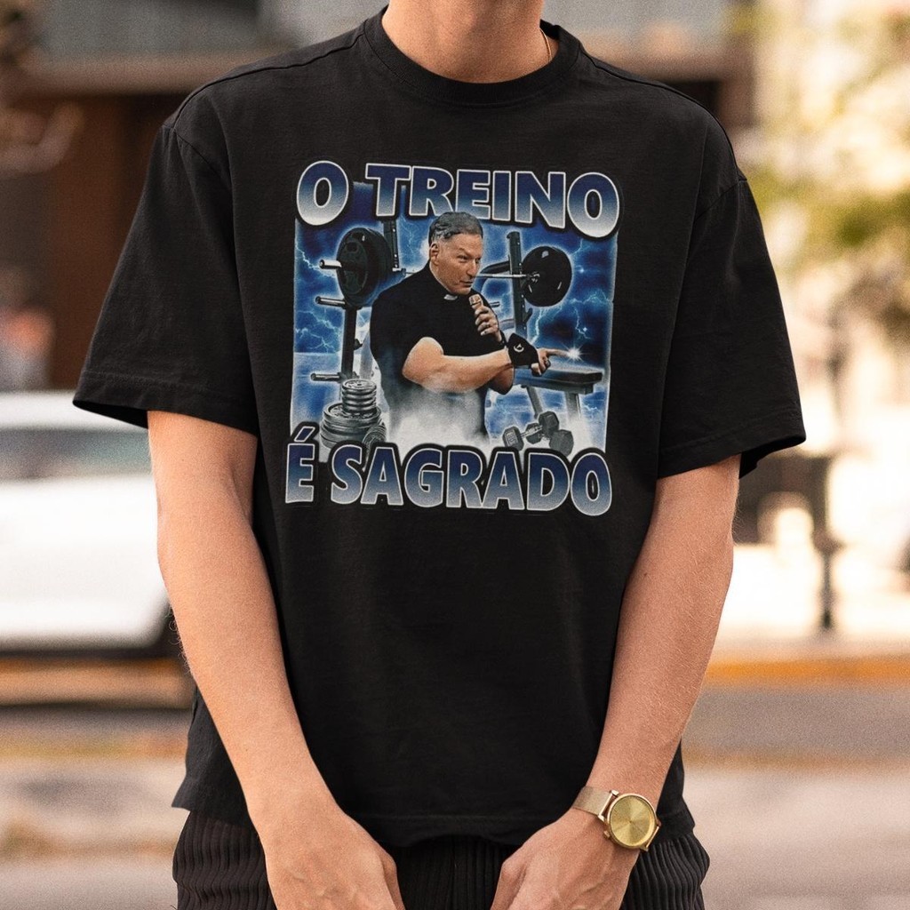 Camiseta Treino Sagrado Padre Marcelo Rossi Unissex Maromba