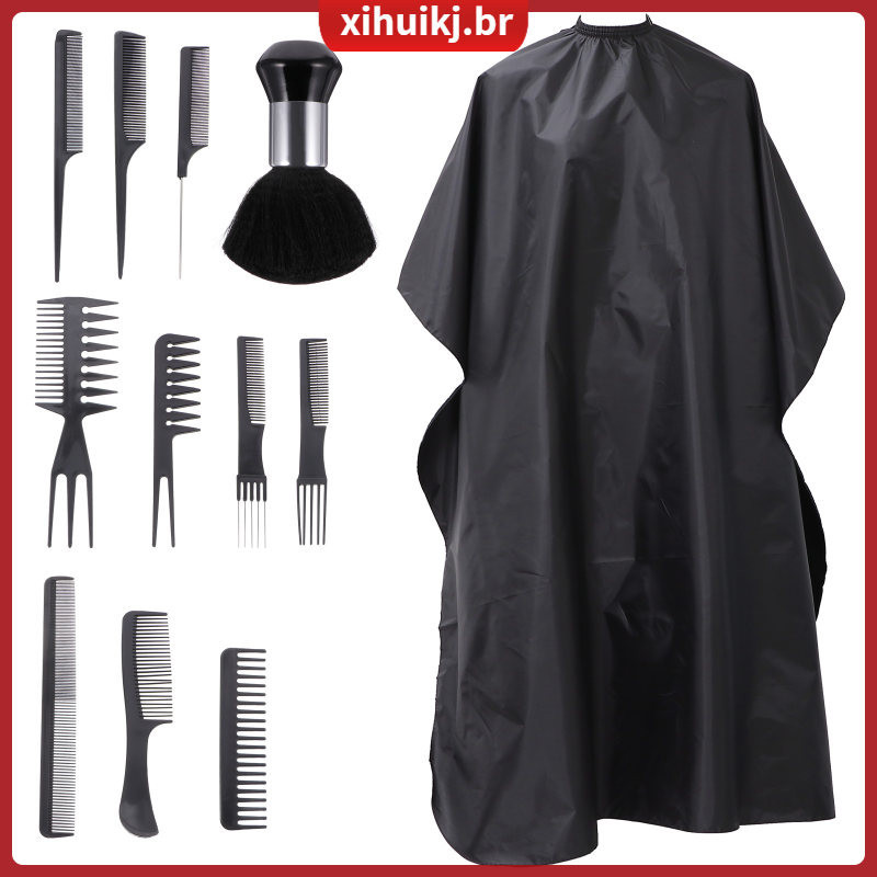 Kit De Estilo Para Escova De Pentear Manto De Roupa Preta Sarong No ...