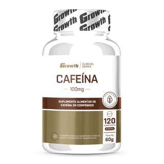 Cafeína 100mg Growth Supplements 120caps