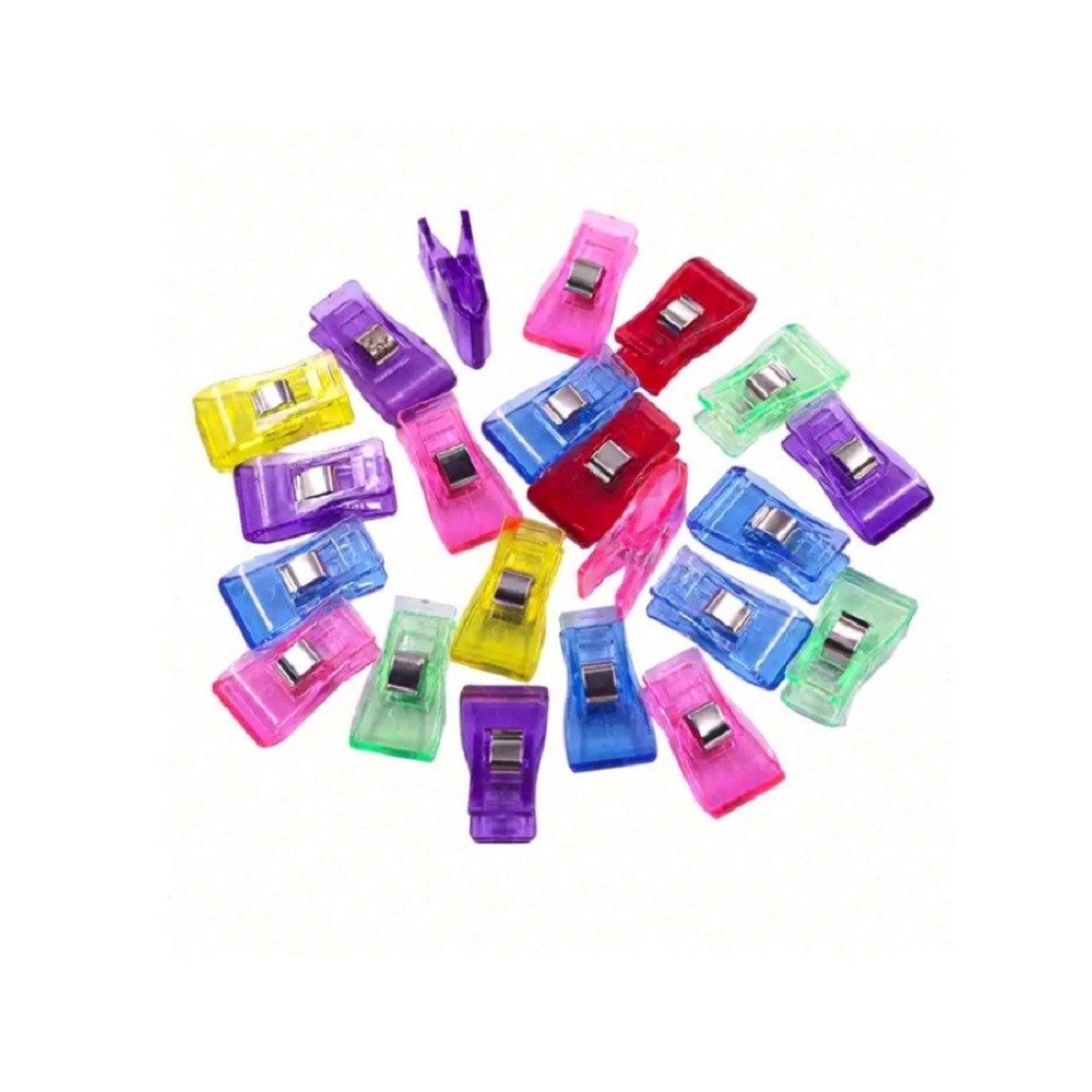 Kit 50 Clipes Presilhas Coloridas P/ Segurar Tecido Costura