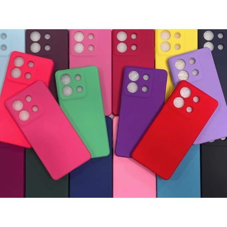Capa Capinha Xiaomi Redmi Note 13 4G/Note 13 5G/Note 13 PRO/Note13C - Silicone Aveludado Protetor Colorido