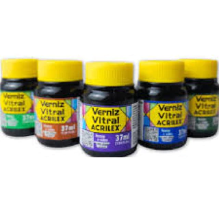 VERNIZ VITRAL ACRILEX FRASCO 37 ML