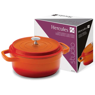 CACAROLA REDONDA LARANJA 21,3X9CM 3L HERCULES PA9000-20L