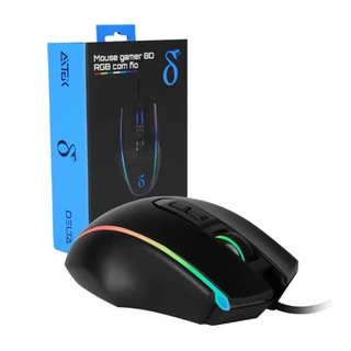 Mouse Gamer Multifuncional 8D Led RGB 7200 dpi Ajustável 8 Botões c/Fio