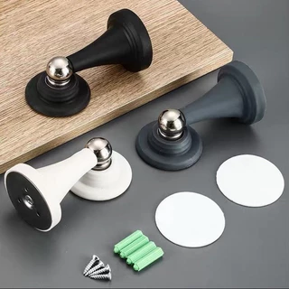 Prendedor Suporte de Porta Magnético com Imã Aço Inox com Amortecedor COR Branco