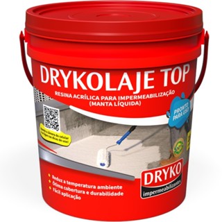 Manta líquida impermeabilizante para lajes 18kg - DRYKOLAJE TOP - Dryko