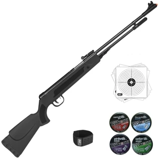 COMBO BÁSICO 05 CARABINA 5.5 FIXXAR SPRI COMBO BÁSICO 05 CARABINA 5.5 FIXXAR SPRING BLACK CANO FIXO