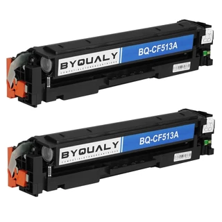 2x Cartucho Toner Byqualy Compativel c/ CF513A 0,9K Magenta