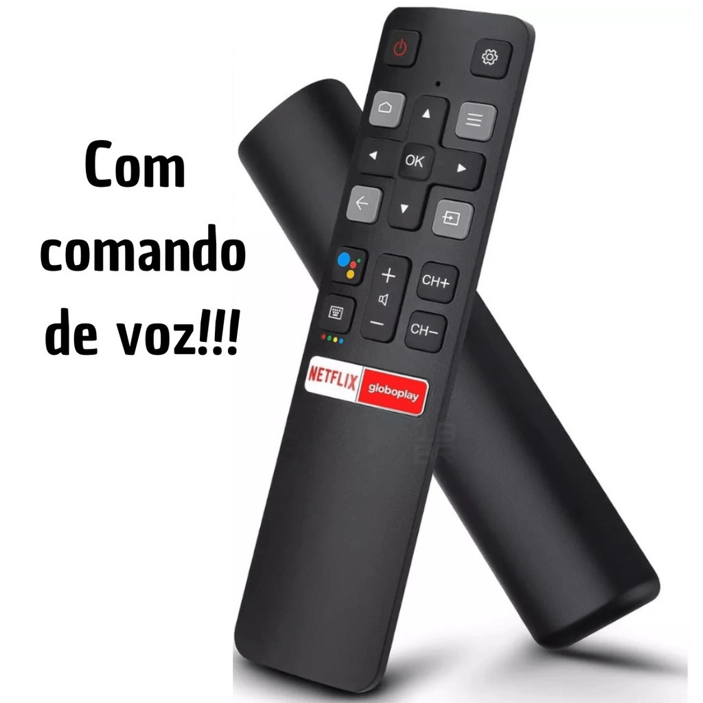 Controle remoto com comando de voz para tv tcl android smart tv 4k ...