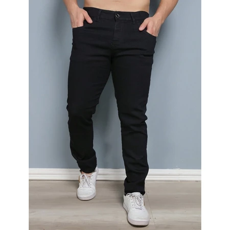 Calça jeans skinny masculina com lycra 