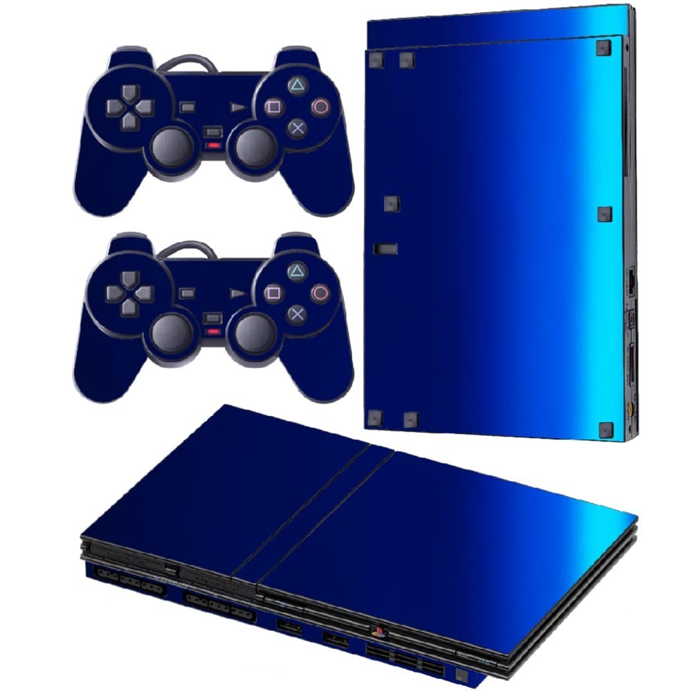 Skin PS2 Slim R2 Playstation Adesivo Película Protetora Sticker Brilho ...