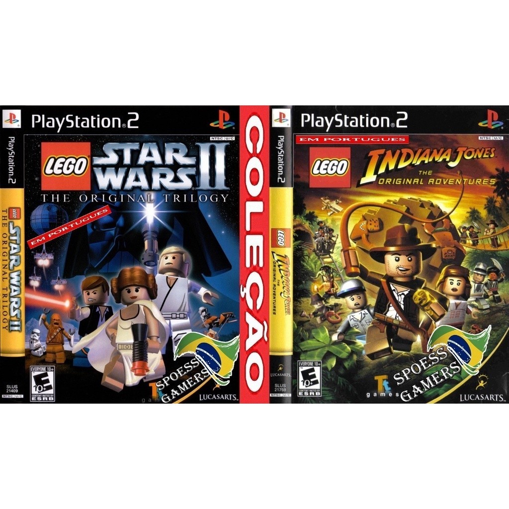 Jogo Ps 2 Lego Star Wars 2 Indiana Jones Português (2 Dvds) | Shopee Brasil