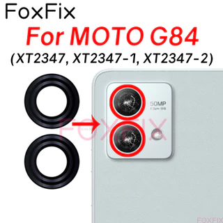 Lente De Vidro Da Câmera Traseira Para Motorola MOTO G84 5G XT2347 XT2347-1 XT2347-2 Substituição Tampa Principal + Adesivo
