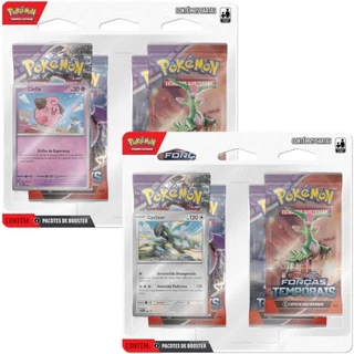 Pokémon Kit 2 Blister Quádruplo EV5 Forças Temporais 50Cards