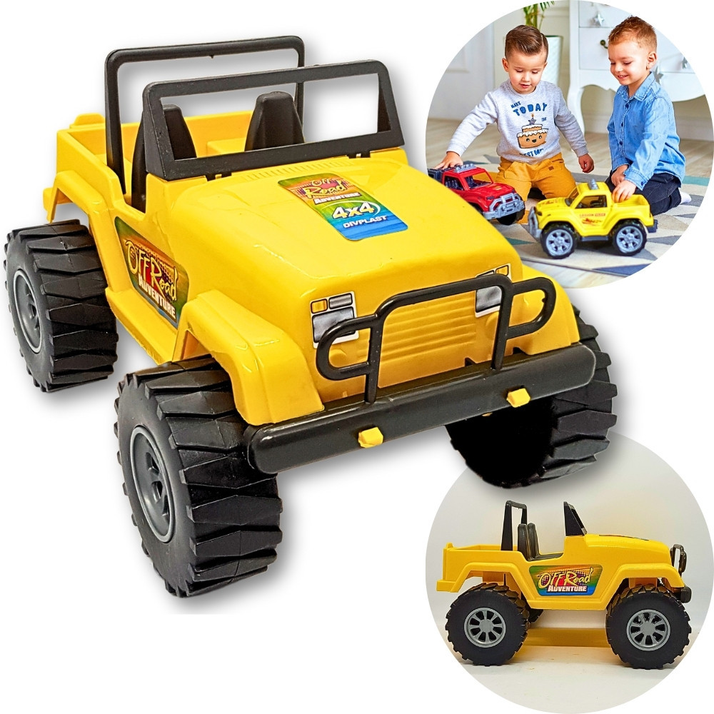Carrinho Grande de Brinquedo Jeep 4x4 Off Road Trilha Terra