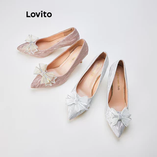 Lovito Salto Casual Galaxy Com Strass Para Mulheres LFA78036