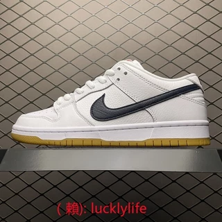 NK SB Dunk Baixo Laranja Etiqueta Branca Marinha CZ2249 100