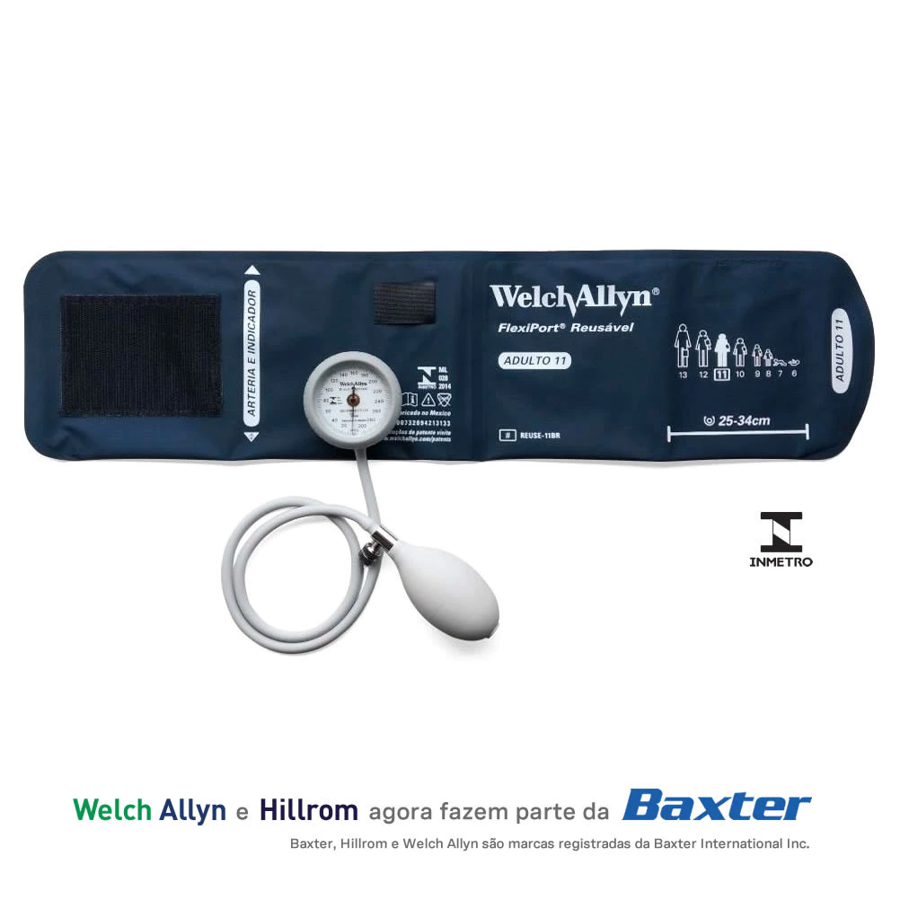 Aparelho de Pressão Durashock DS44-BR + Braçadeiras 9-10-11 e 12 Welch Allyn — foto 6 de 6
