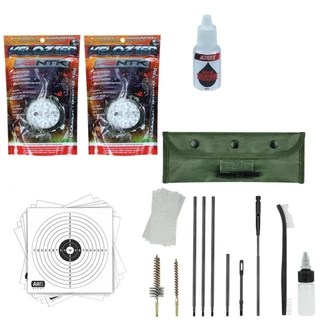 Kit Limpeza + Óleo de Silicone + 2Sacos BBs Velozter + Alvos