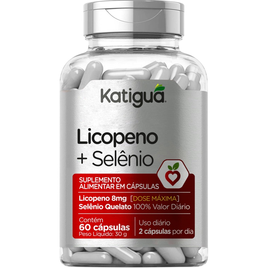 Licopeno + Selênio 60 Cápsulas - Katiguá | Shopee Brasil