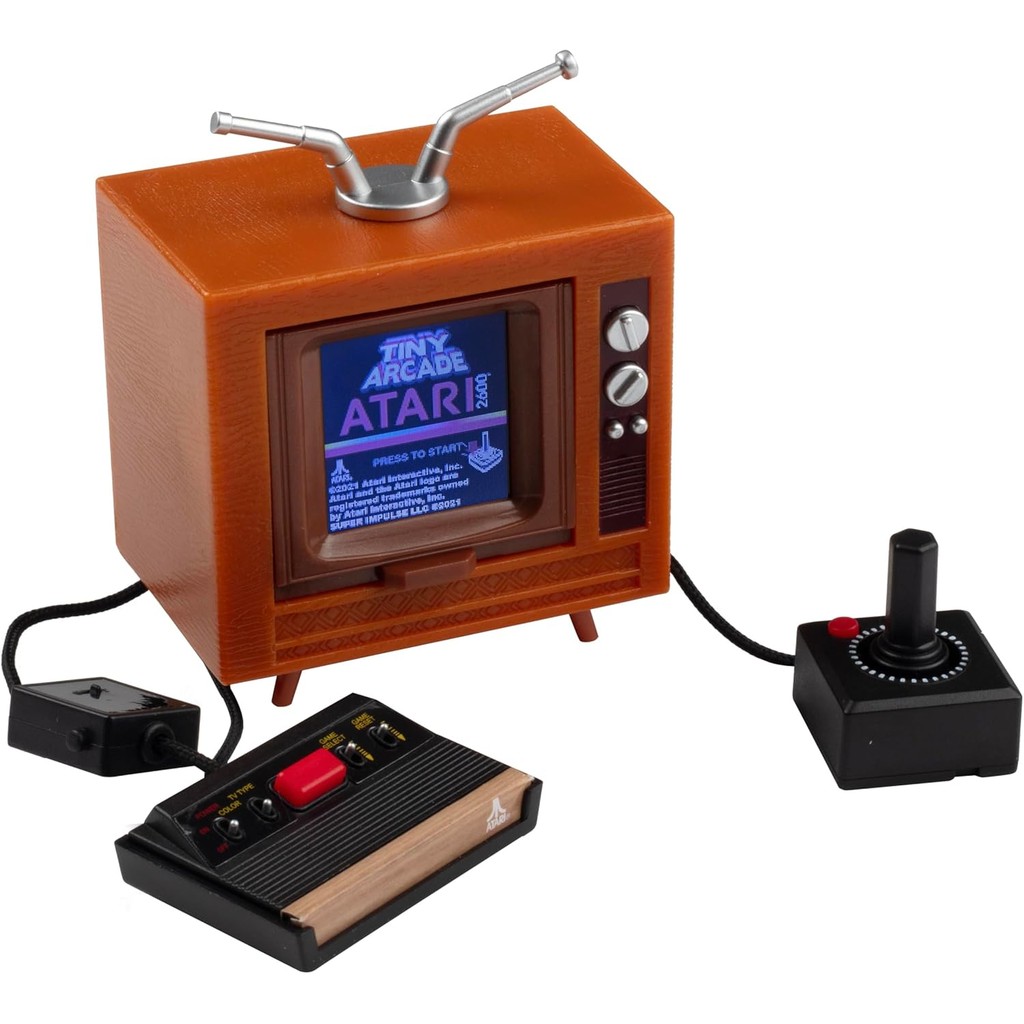 Tiny Arcade Atari 2600 Mini Jogo Retrô De 3.5 "Console E TV Jogável