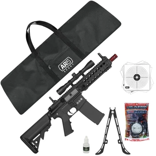 Metralhadora Airsoft Elétrico 6mm V2 Bivolt + Luneta 4x32