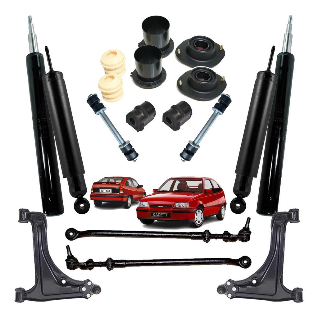 Kit Suspensão Completo Amortecedores Bandejas Kadett 89 Á 98