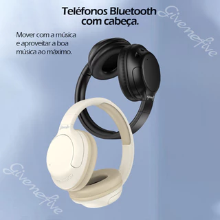 P203 Fone de ouvido sem fio com iluminação, redução de ruído, estéreo, fones de ouvido para computador, jogos, escritório, reunião com zoom, 350 mAh