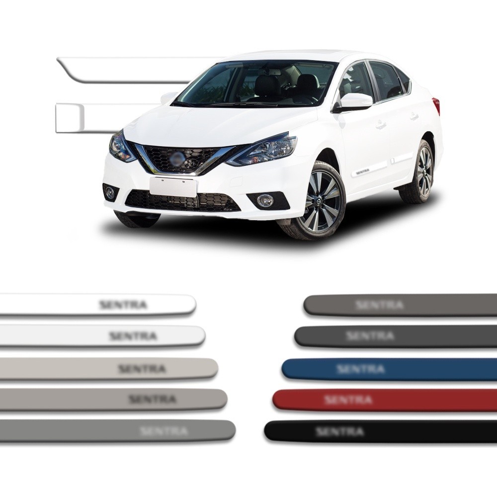 Jogo Friso Lateral Pintado Nissan Sentra Todos Modelos