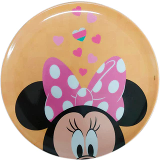 Prato Raso Infantil Disney Minnie Meninas Melamine 20cm em Oferta na Shopee