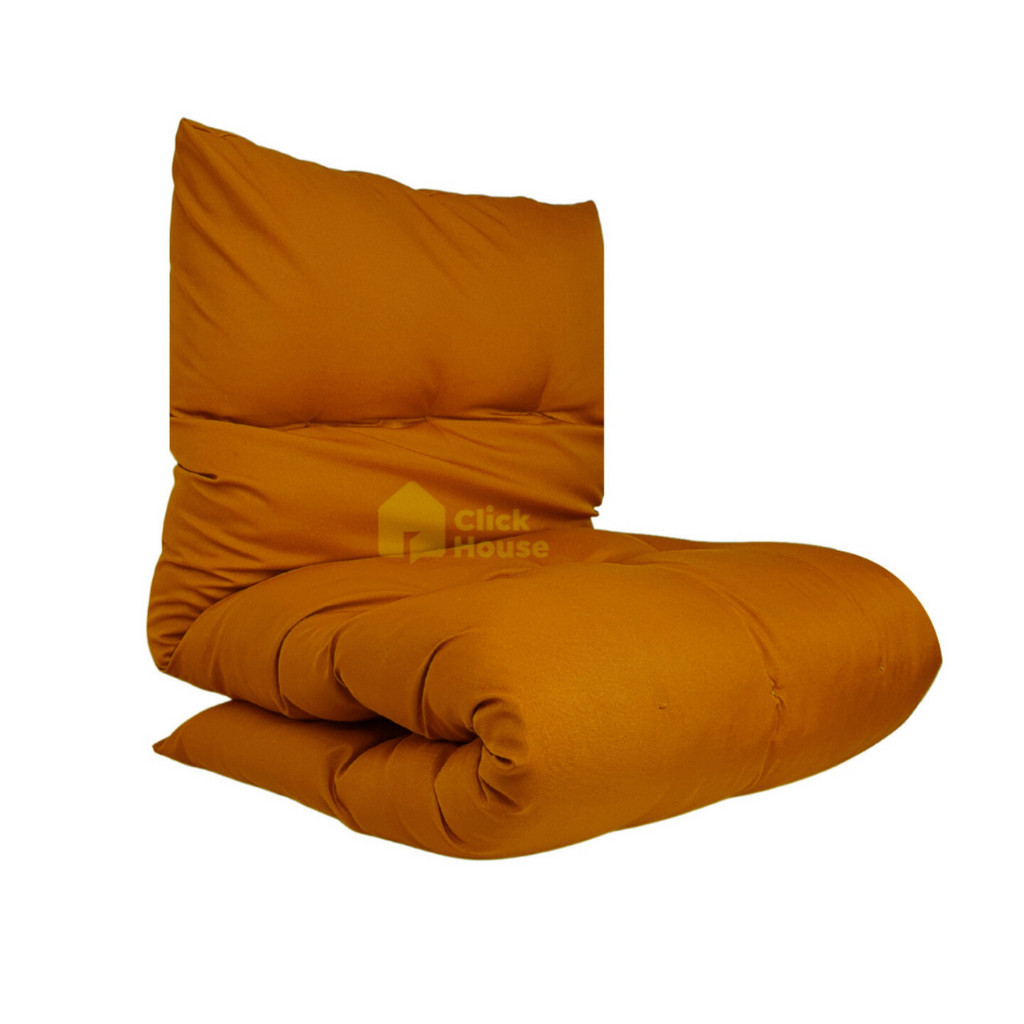 Futon Dobrável Solteiro Almofada Decorativo Varias Cores